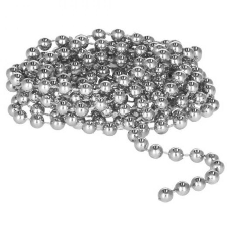 Set globuri si decoratiuni de Craciun, 51 piese, diverse dimensiuni, argintiu [5]