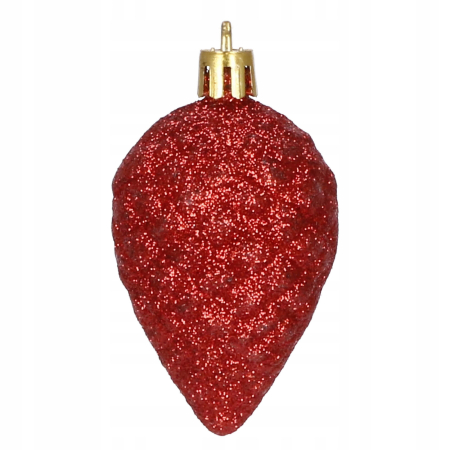 Set globuri si decoratiuni de Craciun, 51 piese, diverse dimensiuni, rosu [5]