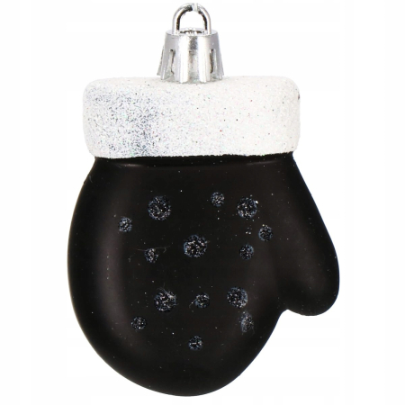 Set globuri si decoratiuni de Craciun, 77 piese, diverse dimensiuni, negru [7]