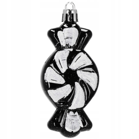 Set globuri si decoratiuni de Craciun, 77 piese, diverse dimensiuni, negru [5]