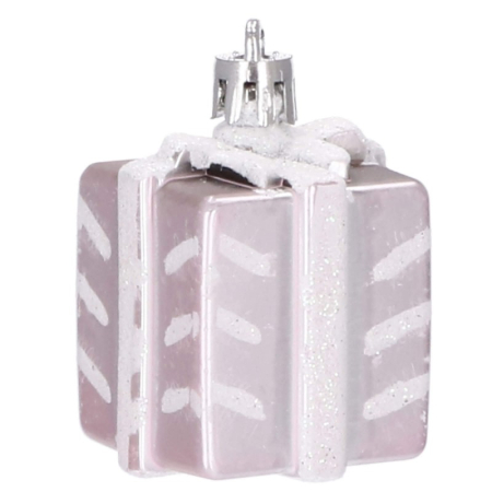 Set globuri si decoratiuni de Craciun, 77 piese, diverse dimensiuni, roz [5]