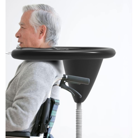 Set Gonflabil pentru Spalat pe Cap, , pentru Copii, Femei Insarcinate si Varstnici, 81 x 60 x 38 cm, Ajustabil, Negru [4]