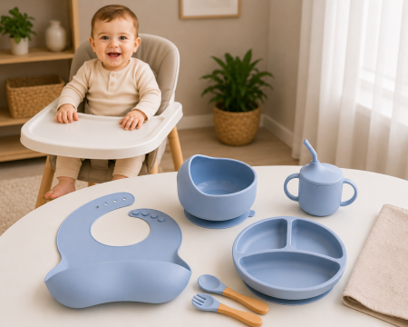 Set hranire bebelusi Diversificare Bebelusi Retete pentru Diversificare Bebelusi Alimente pentru Diversificare bebelusi tacamuri bebelusi furculite bebe silicon lingura bebe Furculita din silicon [22]