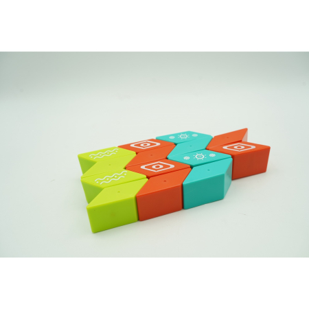 Set inteligent de constructie cu piese magnetice, 26 piese, +3 ani, multicolor [2]