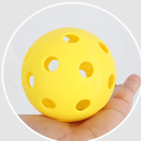 Set Joc de Ping-Pong, , 2 Palete, 1 Minge, + 6 Ani, 37.5 x 18 x 3 cm, Galben/Verde [4]