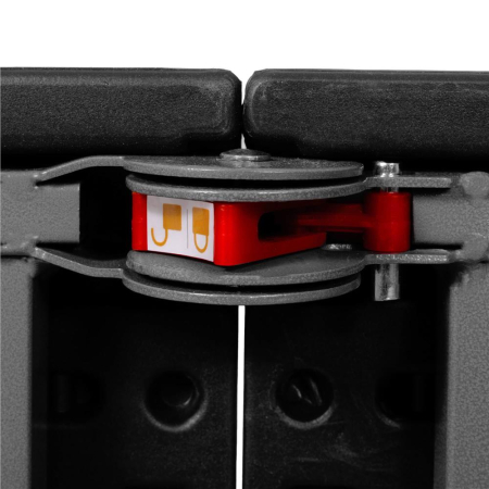 Set masa pliabila cu 2 banci, 180 cm, negru, HDPE si cadru metalic anticoroziv [5]