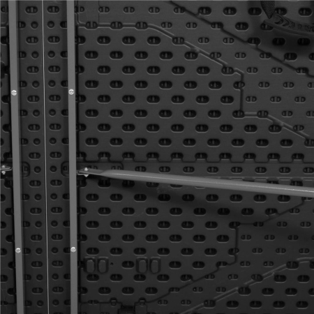 Set masa pliabila cu 2 banci, 180 cm, negru, HDPE si cadru metalic anticoroziv [9]