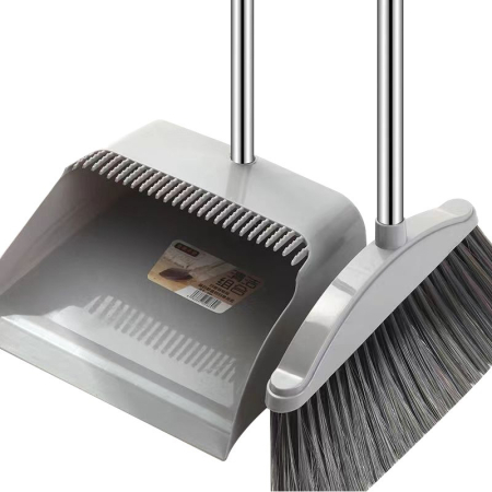 Set matura, faras cu coada si matura silicon, , Pentru uz casnic, Plastic/Otel, Gri, 90 x 72 x 100 cm [2]