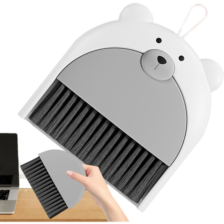 Set Matura si Faras, , Pentru Birou, din PP, Model Ursulet, 23.5 x 18 cm, Gri [4]