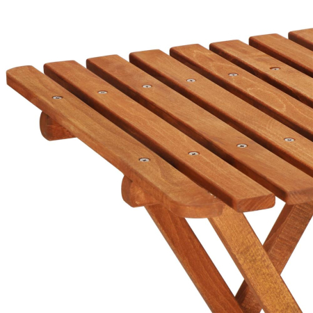 Set mobilier balcon sau terasa din lemn de fag, pliabil, masa 52x51x65 cm si 2 scaune, maro [24]