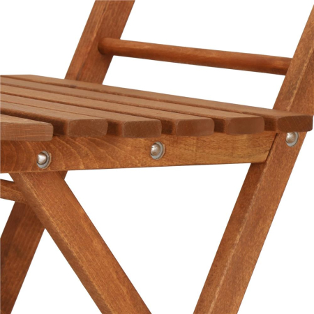 Set mobilier balcon sau terasa din lemn de fag, pliabil, masa 52x51x65 cm si 2 scaune, maro [16]