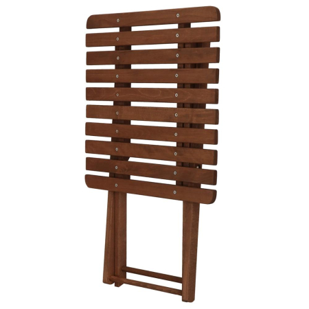 Set mobilier balcon sau terasa din lemn de fag, pliabil, masa 52x51x65 cm si 2 scaune, maro inchis [18]