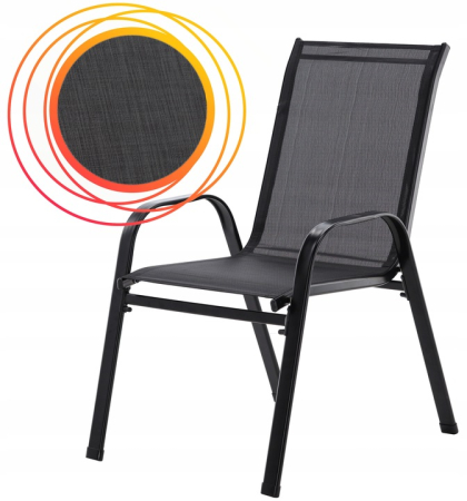 Set mobilier gradina textilene, 2 scaune, 1 canapea si 1 masa, gri inchis [5]