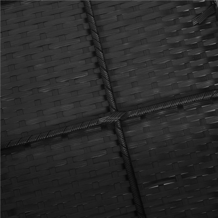 Set mobilier terasa, din tehnorattan, masa cu blat sticla securizata, 2 fotolii cu perne, negru [22]