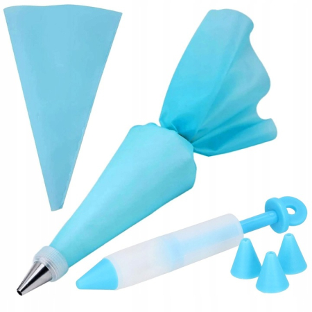 Set patiserie cu platou rotativ, 137 piese cu sabloane pentru ornarea prajiturilor [10]