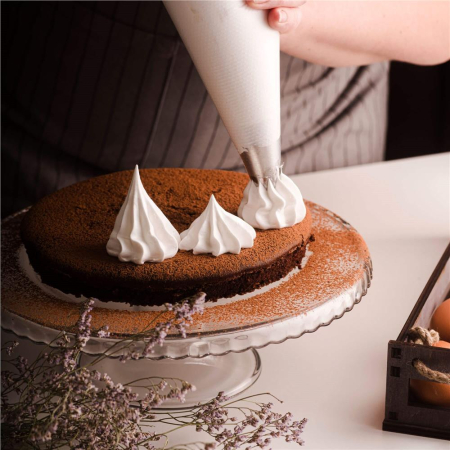 Set patiserie cu platou rotativ, 37 piese cu sabloane pentru ornarea prajiturilor [16]