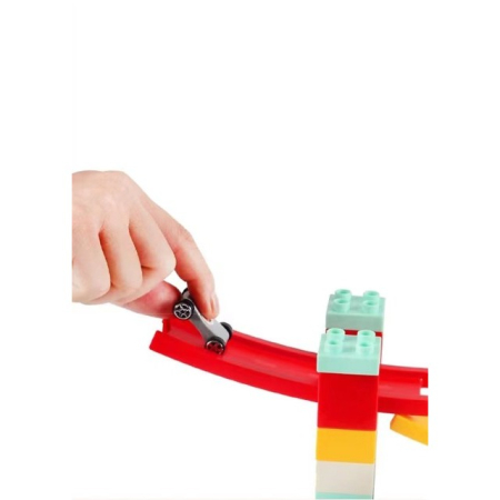 Set piese pentru constructie, , Rampa auto, 30 piese, Masinute incluse  [3]