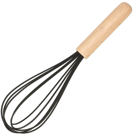 Set Sersimo 12 ustensile de bucatarie din silicon termorezistent si maner din bambus, negru [17]
