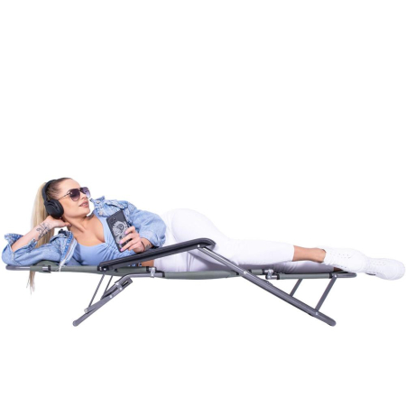 Sezlong pliabil SERSIMO GC30, Relax Zero Gravity, 80x60x153cm, gri mediu [7]