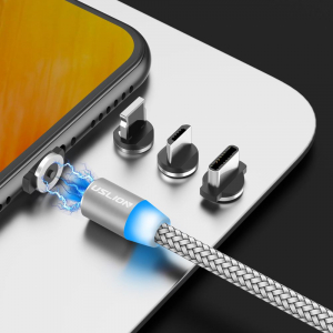 Cablu Textil USB Fast & Safe Charging 3.6A cu Mufa Magnetica 360° Cablu de date telefoane Cablu de incarcare telefon [39]