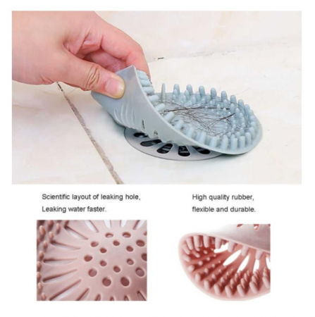 Sita din Silicon pentru Protectie Anti Infundare Scurgtere Sifon Chiuveta, Cada, Pardoseala, Baie sau Bucatarie, Premium [12]