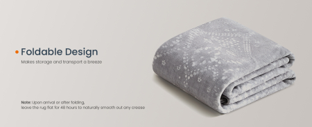 SONGMICS Covor decorativ antiderapant, stil boho, lavabil la masina, 120×170 cm, gri [8]