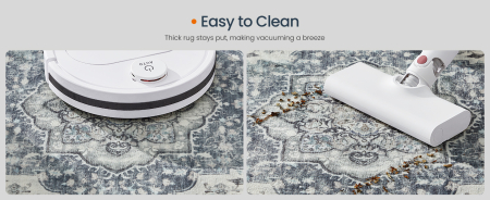 SONGMICS Covor decorativ antiderapant, stil vintage, lavabil la masina, 120×170 cm, gri [10]