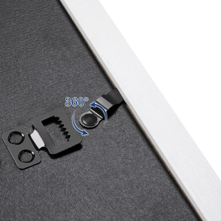 SONGMICS set rame foto 10 buc, 28x24 / 21x16 / 18x13 cm, alb, montaj perete sau birou, MDF si plastic [4]