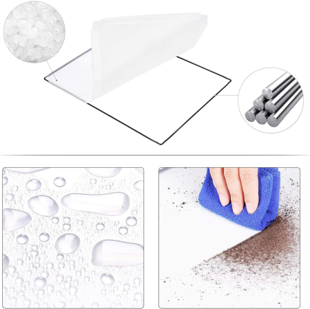 SONGMICS Tarc pentru animale mici rozatoare, din plastic, modulara DIY, 143x108x92cm, alb [10]