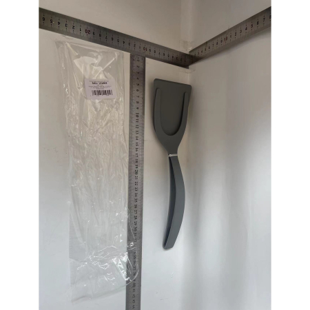 Spatula Multifunctionala tip Cleste, , Spatula Cleste pentru Gatit, Silicon PP, pentru Alimente, Carne, Paine, 31 x 8.5 cm Gri [1]