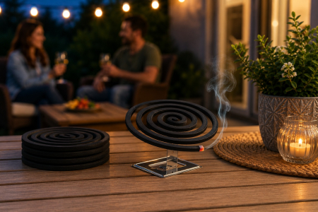 Spirale Anti Tantari 5/Set, cu Suport Metalic, pentru Interior Sau Exterior, 10 cm, Negru, cu Majoritatea Spiralelor Standard | ORIGINAL DEALS [1]