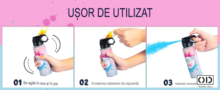 Spray Gender Reveal albastru 260 ml, amidon de porumb, pentru anuntarea unui baietel | ORIGINAL DEALS [9]
