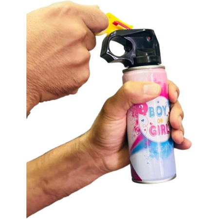 Spray Gender Reveal ORIGINAL DEALS 260 ml Pulbere Roz Dezvaluire Gen Bebelus Fetita [3]