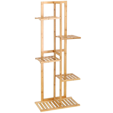 Stand de flori din lemn cu 6 etajere suport GA199, 102x40cm [6]