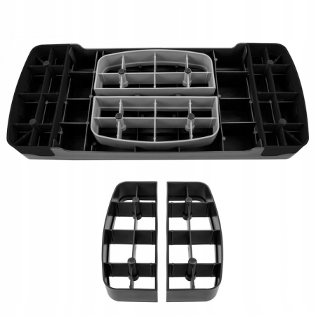 Stepper aerobic fitness, ajustabil 3 nivele, sarcina 350 kg, 28x68x20cm, negru si gri [4]