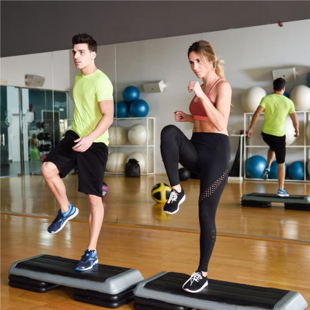 Stepper aerobic fitness profesional, 3 niveluri de inaltime, suporta maxima 350 kg [5]