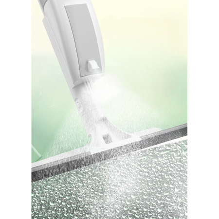 Stergator de Geamuri , cu Doua Fete, Tija Telescopica, cu Recipient de Lichid, Laveta din Microfibra, Racleta Silicon, 120 cm, Alb [5]