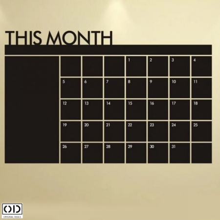 Sticker Autocolant  Calendar de tip Tabla cu Organizator si Planificator pentru 31 de zile ale lunii [6]