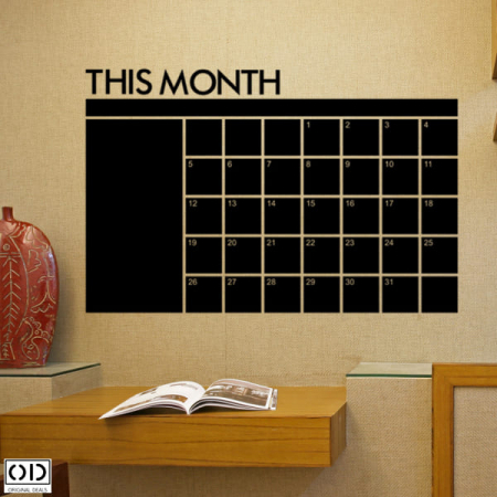 Sticker Autocolant  Calendar de tip Tabla cu Organizator si Planificator pentru 31 de zile ale lunii [3]