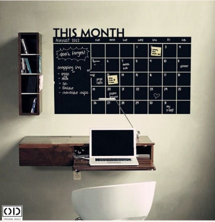 Sticker Autocolant  Calendar de tip Tabla cu Organizator si Planificator pentru 31 de zile ale lunii [9]