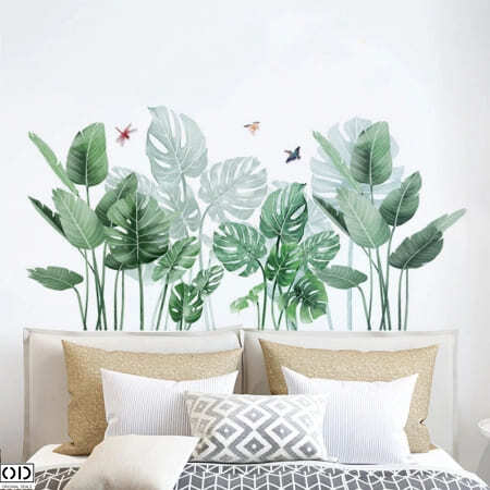 Sticker Autocolant Decorativ, Planta de Ghiveci, Monstera Deliciosa [4]