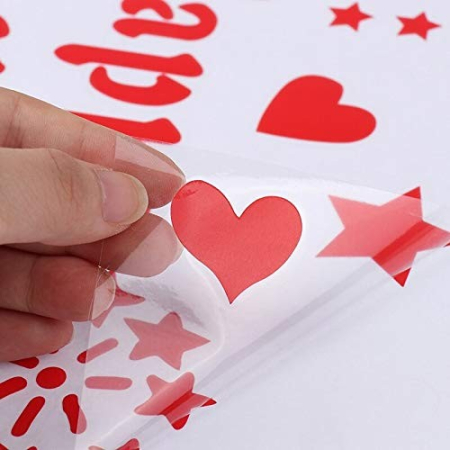 Sticker Autocolant pentru Baloane, , Tematica Aniversare, Model Happy Birthday, 29x21 cm, Rosu [3]