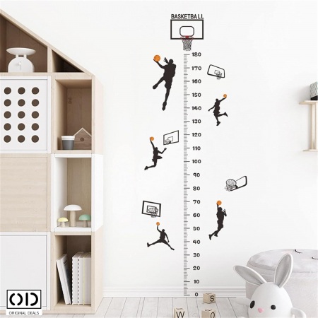 Sticker Decorativ Autoadeziv Metru pentru Masurare Inaltime Copii, pentru Camera Copilului, Scoala, Gradinita, Cabinet Medical [5]