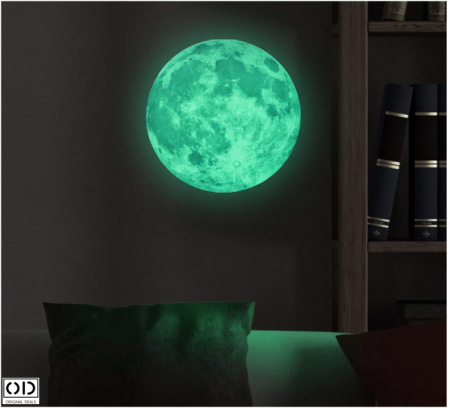 Sticker Decorativ Autocolant Luna Fosforescent, 22cm, Original Deals® [7]