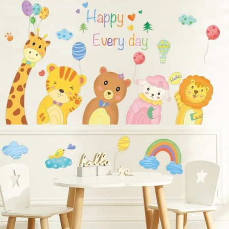 Sticker Autocolant Decorativ pentru Perete si Mobila Sticker pentru camera copilului Sticker Decorativ pentru Decorare Living Casa Abtibilduri pentru perete copii Autocolant Decorativ Ieftin [4]