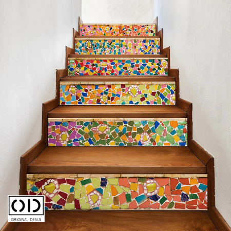 Sticker pentru scari si trepte Autocolant scari trepte interioare Covor protectie scari si trepte interioare Protectie antialunecare scari trepte Stickere trepte si scari casa autocolant trepte scari [1]