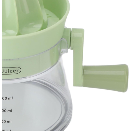 Storcator de Citrice Manual, , Rezistente, Usor de Folosit si Depozitat, Durabil, Calitativ, 16.5x13cm, Transparent/ Verde [5]