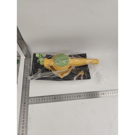 Storcator manual citrice, , pentru lamai, portocale, cu actiune dubla, usor de utilizat, material ABS rezistent, 8x10x22 cm, Galben [3]