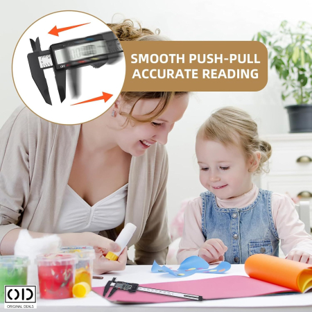 Subler Electronic Digital 0-150 mm, LCD, CM/IN, PVC, Negru – ORIGINAL DEALS [3]