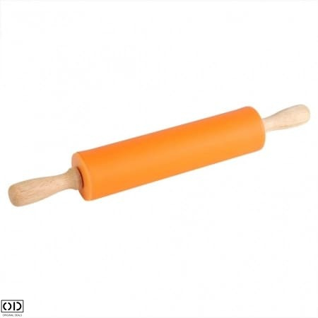 Sucitor din Silicon cu Ax Rotativ si Manere din Lemn de Bambus, pentru Modelat Aluatul, Calitate si Design Premium, 10cm [16]